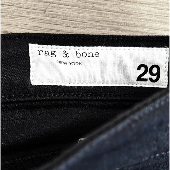 RAG & BONE Black Jeans Nina High-Rise Ankle Cigarette NWOT Size 29 Short - Picture 9 of 9